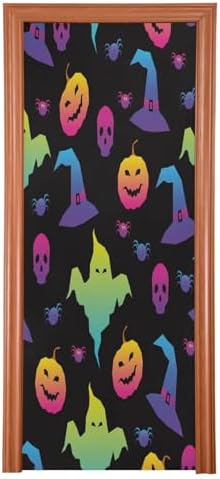 Susiyo Abstract Rainbow Halloween Door Cover
