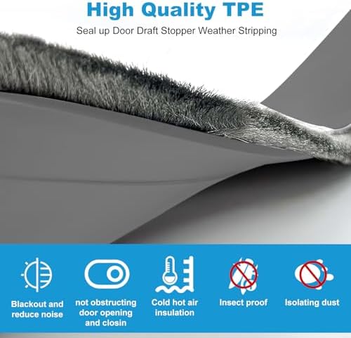 Lafo Door Sweep for Bottom of Door with Brush