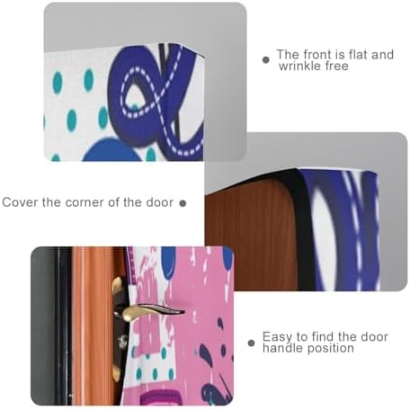 Susiyo Funny Colorful Halloween Door Cover 32x79 in