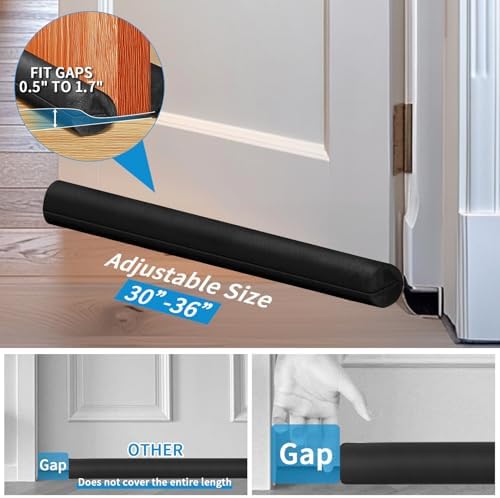 Neween Large Door Draft Stopper for Cold and Noise Block