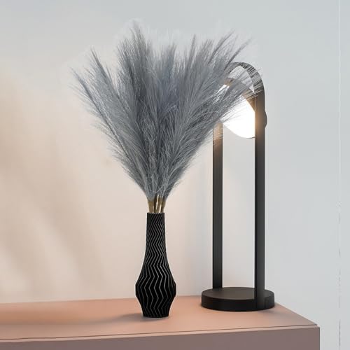 MAKHOT 5pcs Gray Pampas Grass Artificial Decor