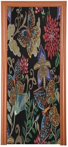 Susiyo Fantasy Flowers Butterflies Halloween Door Cover