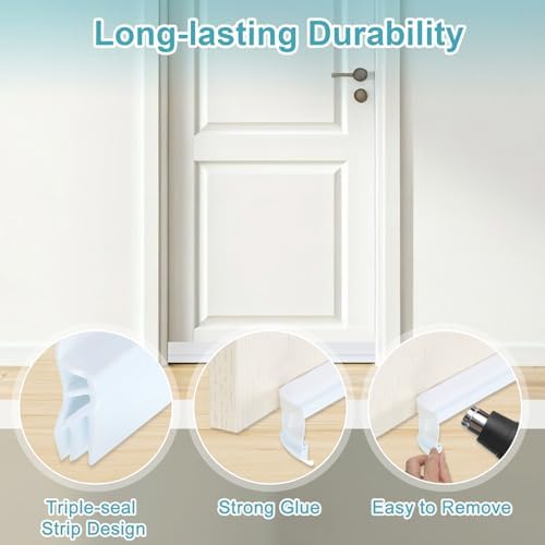Uxcell Door Draft Stopper Black Gray 66ft x 157in Weather Stripping Seal