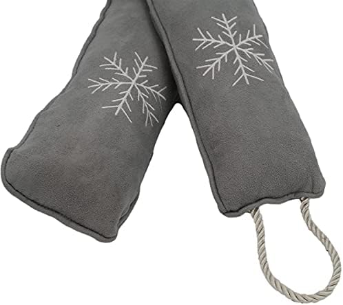 Simply Genius Cold Weather Door Snake Draft Stopper - Gray 36 Inch