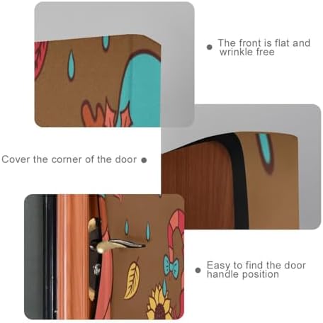 Susiyo Cute Gnomes Fall Halloween Door Cover