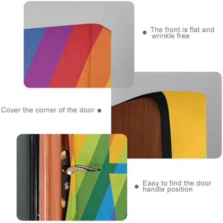 Susiyo Rainbow Love Halloween Door Cover 32x79 in 1