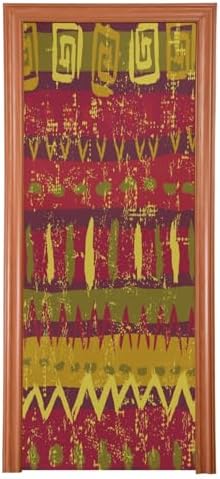 Susiyo Tribal Brown Halloween Door Cover