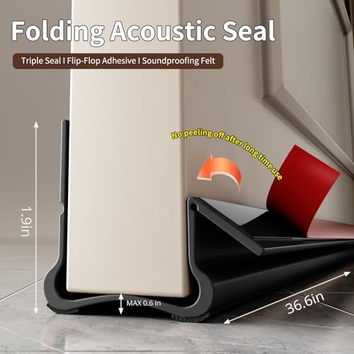 366 Inch Under Door Draft Stopper Free Cutting White