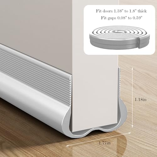 36 Inch Door Draft Stopper - Cuttable Weather Seal for Bottom Door