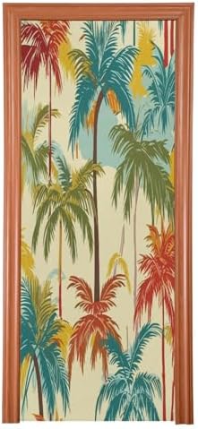 Susiyo Hawaii Palms Halloween Door Cover