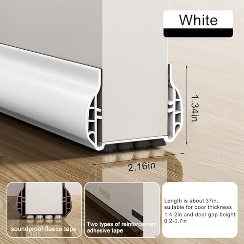 Lifeuping Under Door Draft Stopper with Brush 366 Inch Length