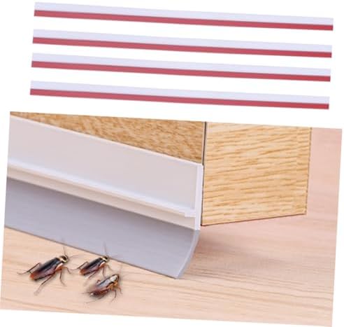 PRETYZOOM 4pcs Transparent Door Draft Stopper Soundproof Seal Strip