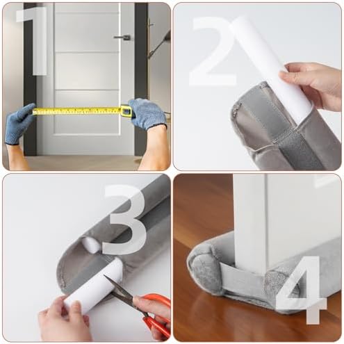 Amugret Thin Draft Stopper for Bottom of Door