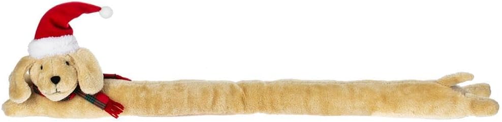 Brown Plush Puppy Dog Door Christmas Draft Stopper