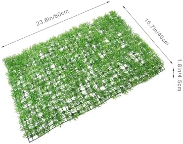 PRETYZOOM Artificial Hedge Plant Wall Panel Wedding Decor Home Decor No Water Needed