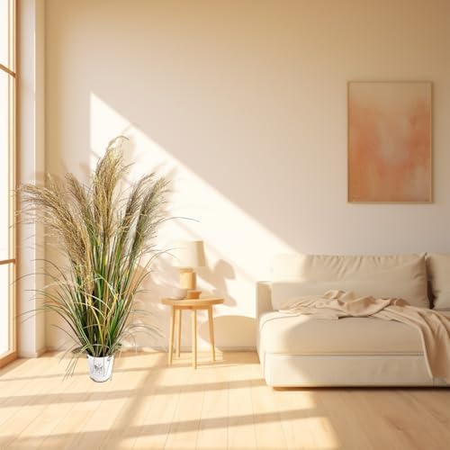 Alonfala 43 Inch Artificial Pampas Grass 2 Pack