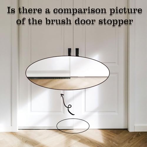 Door Draft Stopper with Brush 39 Black