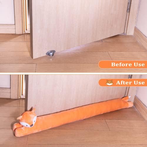 My OLi Stuffed Fox Draft Stopper 36 Inch for Door and Window
