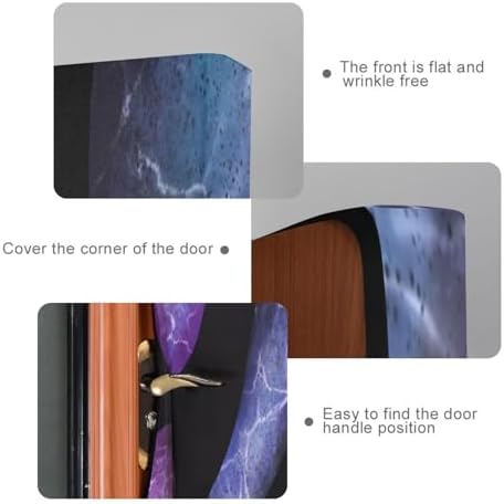 Susiyo Multicolored Marble Door Halloween Cover
