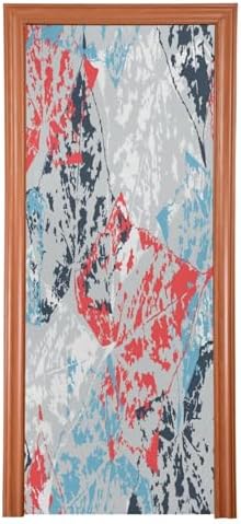 Susiyo Colorful Leaves Halloween Door Cover 32x79in