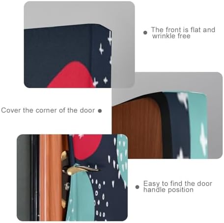 Susiyo Colorful Halloween Door Cover 32x79 in 1