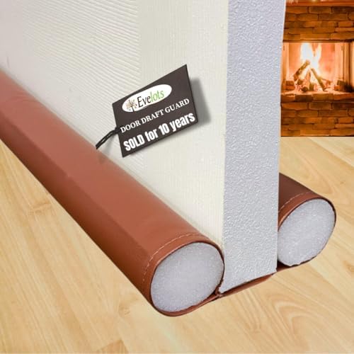 Evelots Door Draft Stopper 36 Inches Long Brown
