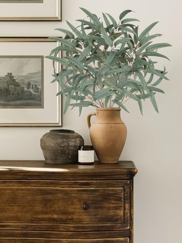 Briful Artificial Eucalyptus Branches 33 Inch Set of 6