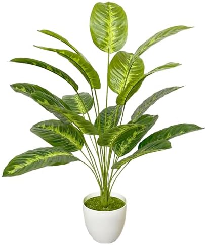 Ozizley Artificial Palm Tree Faux Silk Plant