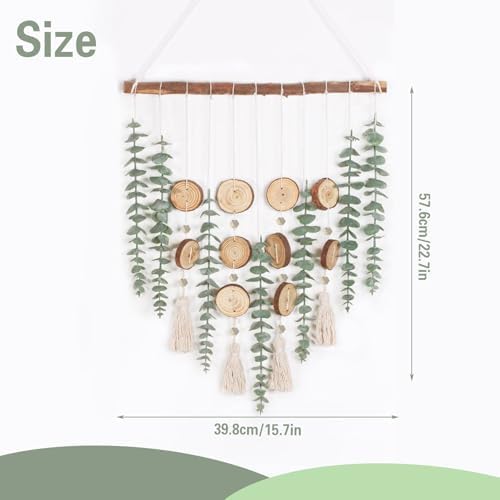 JoyHuaTrade Artificial Eucalyptus Wall Decor