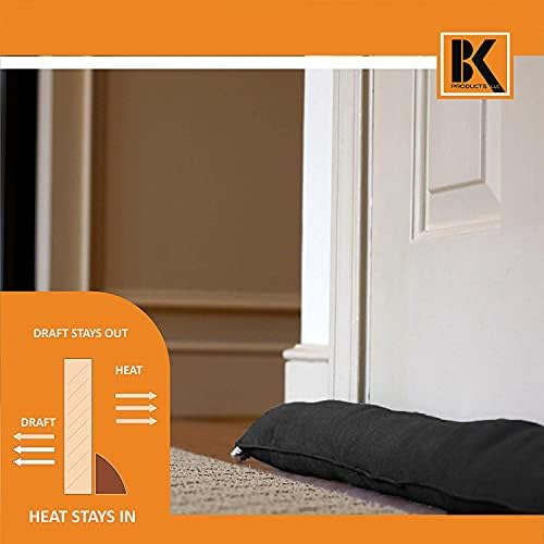 BK Door Draft Stopper - 37 Inch Black Energy Saver