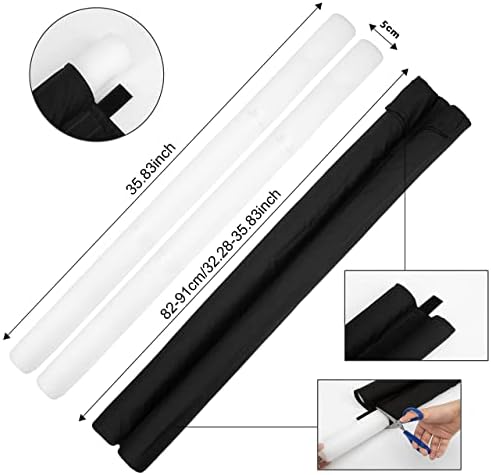 Morytale Door Draft Stopper Adjustable 32 to 38 Size 15 Gap Cover Energy Saving Noise Reduction Machine-Washable