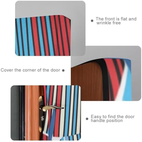 Susiyo Colorful Geometric Fish Halloween Door Cover