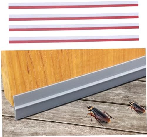 PRETYZOOM 4pcs Transparent Door Draft Stopper Soundproof Seal Strip