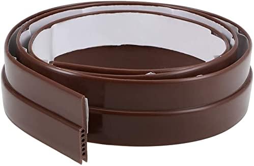 PVC Door Draft Stopper 2x36 Inches Brown