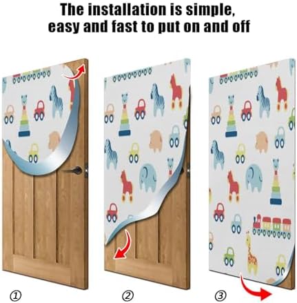 Susiyo Cute Cars Animals Halloween Door Cover