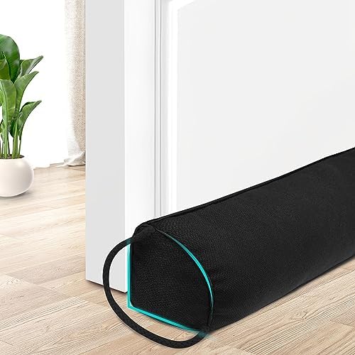 TORRAMI 32 Inch Door Draft Stopper Black
