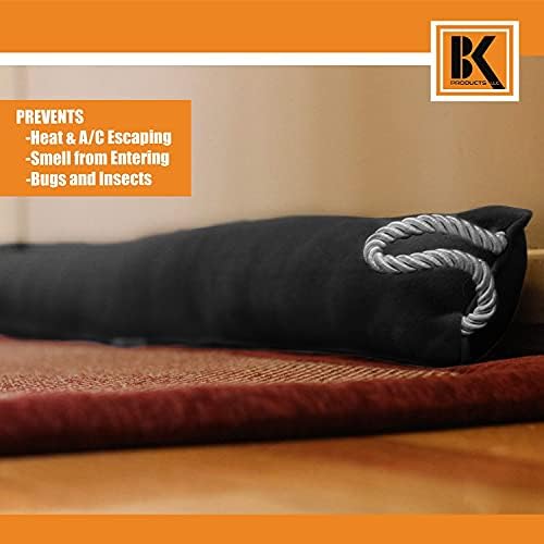 BK Door Draft Stopper - 37 Inch Black Energy Saver