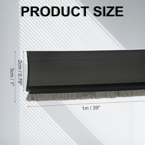 Uxcell 1 Pc Door Bottom Sweep 39 x 1 Inch Adhesive Draft Stopper