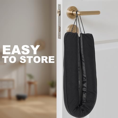 UUYUUY Door Draft Stopper Black 36 Triangular Gap Filler