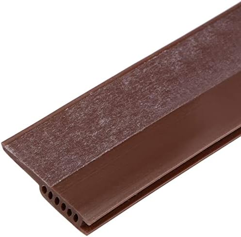 PVC Door Draft Stopper 2x36 Inches Brown