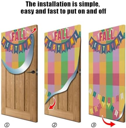 Susiyo Fancy Letters Halloween Door Cover 32x79