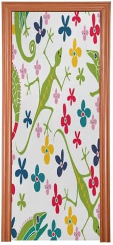 Susiyo Leaves Reptiles Halloween Door Cover