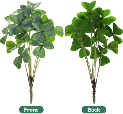 PRETYZOOM 145 Inch Artificial Shamrock Plant Decoration