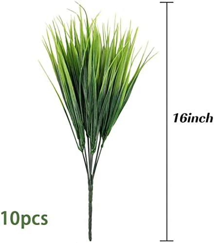 Faux Grass Artificial Plants 10PCS 16Inch for Home Decor