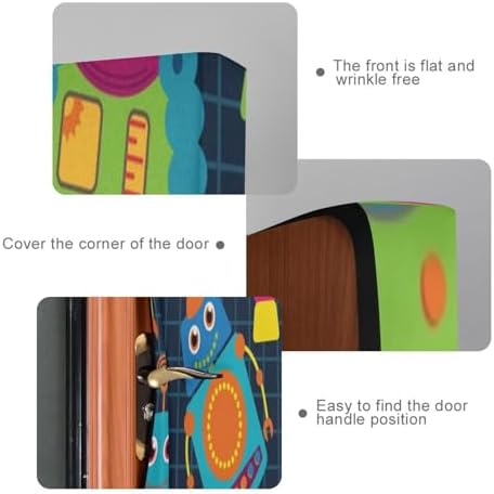 Susiyo Cute Cartoon Robot Halloween Door Cover