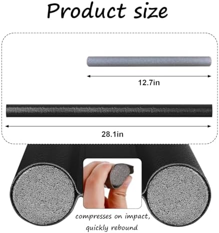 Wanheart Under Door Draft Stopper 2-Pack Black