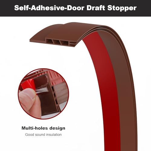 Brown Door Draft Stopper Silicone Door Seal