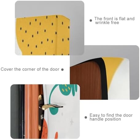 Susiyo Colorful Funny Cat Halloween Door Cover