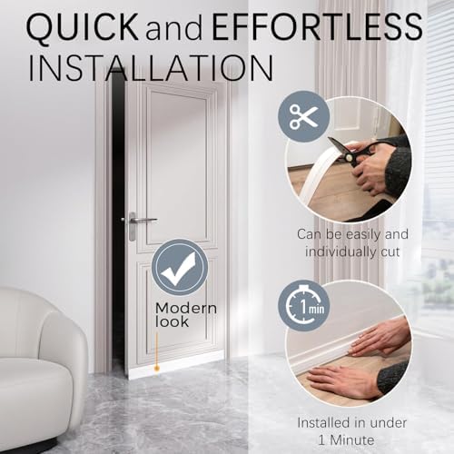 2 Packs Door Draft Stoppers White 2x39 Inches