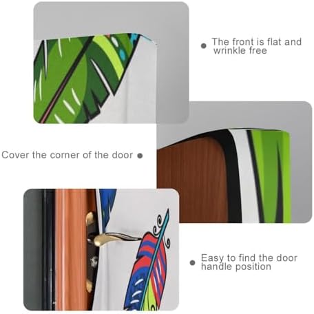 Susiyo Colored Feathers Halloween Door Cover